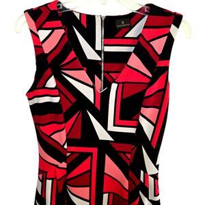 Worthington Small Red Women's Sleeveless Sun Dress Miss Size 4 6 S